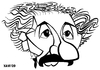 Cartoon: Albert Einstein (small) by Xavi dibuixant tagged albert,einstein,caricature,science