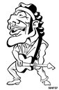 Cartoon: Bruce Springsteen (small) by Xavi dibuixant tagged the boss bruce springsteen music rock star