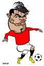 Cartoon: Cristiano Ronaldo (small) by Xavi dibuixant tagged cristiano,ronaldo,caricature,football,manchester,united,premier,league