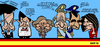 Cartoon: Dia de la hispanidad 2010 (small) by Xavi dibuixant tagged spain,zapatero,rajoy,caricatura,caricature,cartoon