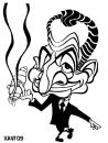 Cartoon: G8 fumes - Sarkozy (small) by Xavi dibuixant tagged sarkozy,caricature,nicolas,france,g8