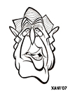 Cartoon: George Bush (small) by Xavi dibuixant tagged george,bush,usa,politics,washington