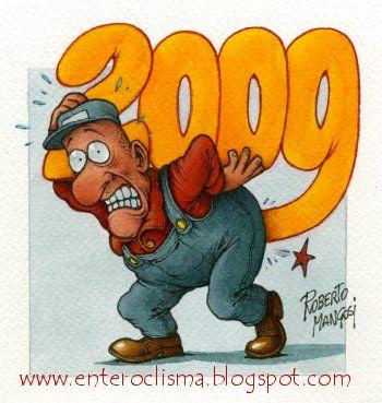Cartoon: Outlook (medium) by Roberto Mangosi tagged 2009,new,year,outlook