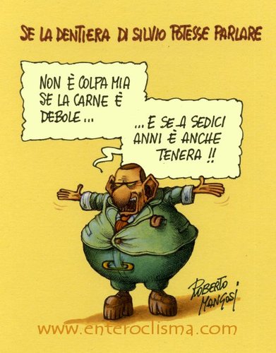 Cartoon: Silvio s favourite food (medium) by Roberto Mangosi tagged bunga,berlusconi