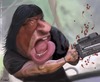 Cartoon: Rambo end (small) by Amauri Alves tagged movie,actor