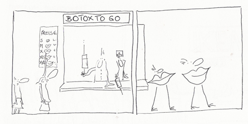 Cartoon: botox to go (medium) by kika tagged botox