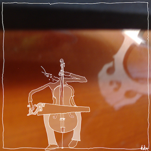 Cartoon: Cello Säge (medium) by kika tagged cello,saägen,säge,cellounterricht,profi,musiker,cellist,philharmonie,klassik