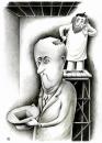 Cartoon: Sculptor (small) by ciosuconstantin tagged to,mould,