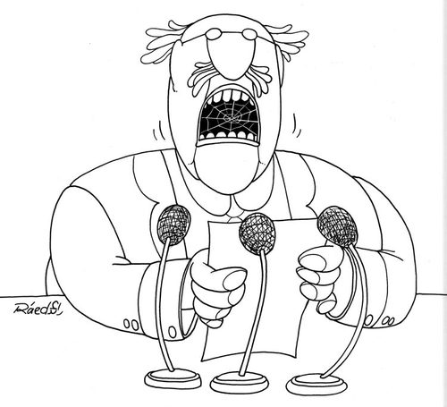 Cartoon: Speeches (medium) by Raed Al-Rawi tagged government