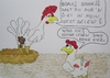 Cartoon: Muttertag! (small) by gore-g tagged muttertag,sohn,mutter,huhn,hahn,ei