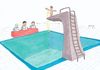 Cartoon: Wassersport (small) by gore-g tagged wasser,sommer,schwimmbecken,turmspringen,pinkeln