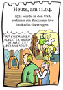 Cartoon: 11.April (small) by chronicartoons tagged radio,boxen,boxkampf,sport