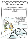 Cartoon: 1. Oktober (small) by chronicartoons tagged robbe,robbenjagd,felljäger,cartoon