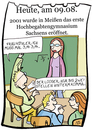 Cartoon: 9. August (small) by chronicartoons tagged hochbegabtengymnasium
