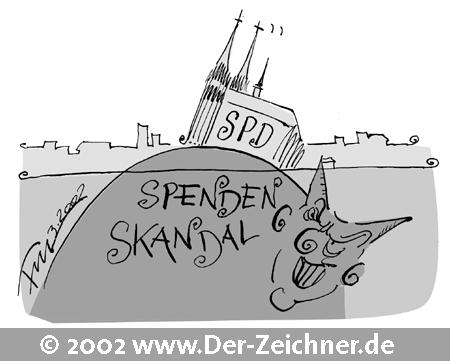 Cartoon: Kölner Spendenskandal (medium) by 2001 tagged spendenskandal,