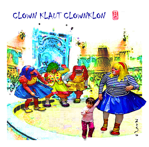 Cartoon: clown klaut clownklon (medium) by zenundsenf tagged clown,clon,klon,steal,stehlen,zenf,zensenf,zenundsenf,walter,andi