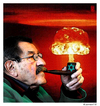 Cartoon: Grass-starker Tobak (small) by zenundsenf tagged günter grass cartoon kartoon gedicht israel palestina iran atombombe nuclear bomb missles hypocrites zensenf zenf zenundsenf andi walter