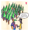 Cartoon: monokultur (small) by zenundsenf tagged monokultur,monocultures,tree,baum,garten,garden,zenf,zensenf,zenundsenf