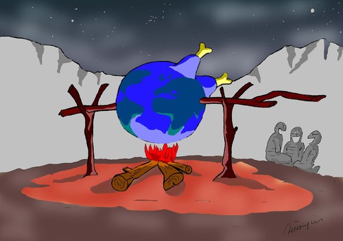 Cartoon: my old Global Warming Collect (medium) by huseyinalparslan tagged global,warming,nature,natura