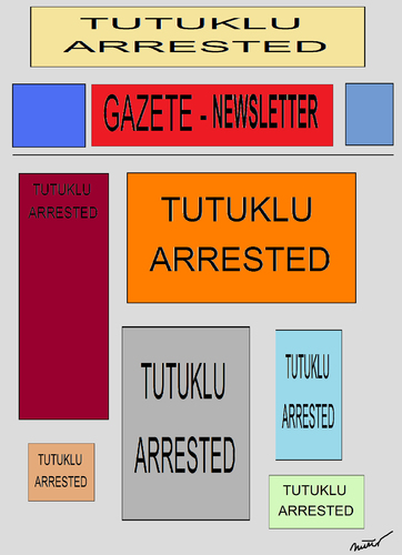 Cartoon: NEWSLETTER (medium) by huseyinalparslan tagged gazete,newsletter
