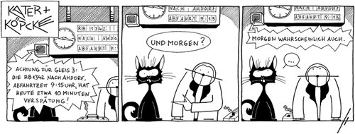 Cartoon: Kater und Köpcke (medium) by badham tagged badham,teartalestrust,kartuun,si,strip,siegen,bonn,köpcke,kater