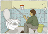 Cartoon: Hard Times (small) by badham tagged toilet,wc,kloh,toilette,angel,angeln,shit,angling,hard,badham