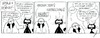 Cartoon: Kater u. Köpcke - Rückseite 5 (small) by badham tagged badham hammel kater köpcke panel rückseite backside zurück back again reader leser leserzahlen publikum