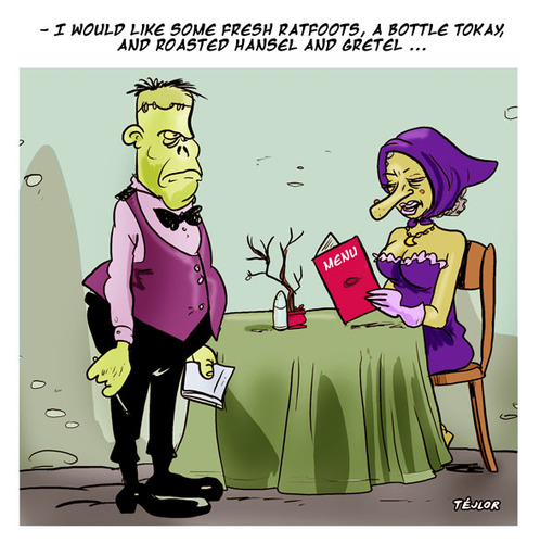 Cartoon: Hansel and Gretel (medium) by tejlor tagged gretel