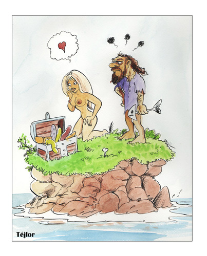 Cartoon: Island (medium) by tejlor tagged sexy,island