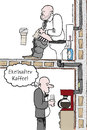Cartoon: Ekelhafter Kaffee (small) by Habomiro tagged habomiro kaffee klo toilette wc 00 kaffeemaschine büro