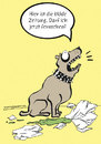 Cartoon: Zeitungshund (small) by Habomiro tagged habomiro,hund,zeitung,fernsehen