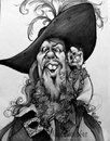Cartoon: Mikey_Barbossa09_01 (small) by mikeyzart tagged barbossa,jack,potc,pirates,caribbean,caricature,cartoon,marker