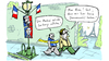 Cartoon: Damenwahl (small) by kittihawk tagged wahl,frankreich,sarkozy,hollande,stichwahl,präsident,französisch,eiffelturm,mon,dieu