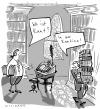Cartoon: wo ist kant? (small) by kittihawk tagged bibliothek,lehre,leere,essen