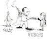 Cartoon: opportuniste duzenbaz (small) by Bern tagged syrie,monde,europe,dunya,suriye,avrupa,orta,dogu,moyen,orient