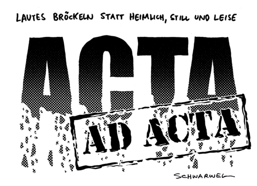 Cartoon: ACTA Unterzeichnung Schwebe (medium) by Schwarwel tagged schwarwel,karikatur,schwebe,unterzeichnung,abkommen,piraterie,anti,acta,acta,anti piraterie,abkommen,unterzeichnung,schwebe,internet,web,www,copyright,urheberrecht,protest,anti,piraterie