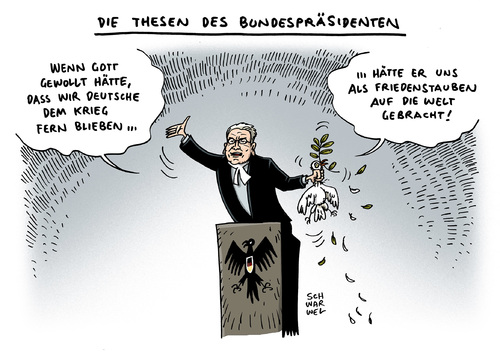Gauck für Kriegsbeteiligung