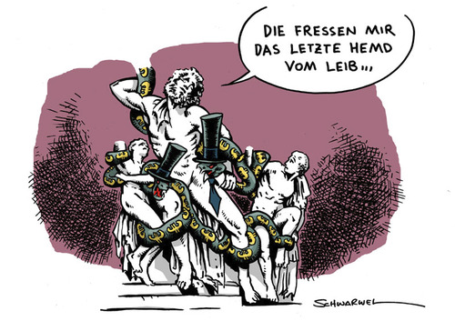 Cartoon: Griechenland-Pleite (medium) by Schwarwel tagged griechenland,pleite,krise,wirtschaft,eu,europäische,union,geld