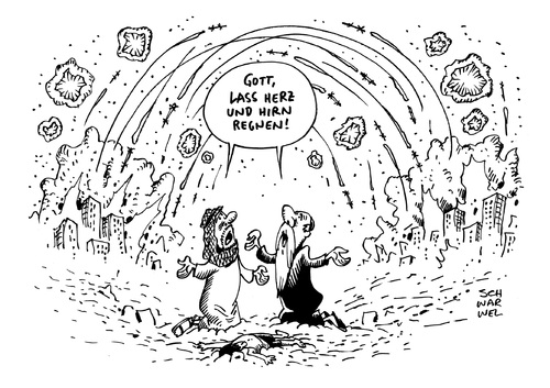 Cartoon: Nahost Konflikt Waffenruhe (medium) by Schwarwel tagged nahost,konflikt,waffenruhe,krieg,frieden,karikatur,schwarwel,nahost,konflikt,waffenruhe,krieg,frieden,karikatur,schwarwel