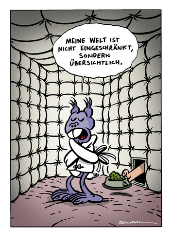 Cartoon: Cartoon von Schwarwel (medium) by Schwarwel tagged schweinevogel,witz,der,woche,iron,doof,schwarwel