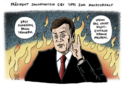 Cartoon: Ukraine Janukowitsch (medium) by Schwarwel tagged ukraine,janukowitsch,krieg,kampf,terror,gewalt,trauer,eu,frieden,tote,tod,maidan,karikatur,schwarwel,ukraine,janukowitsch,krieg,kampf,terror,gewalt,trauer,eu,frieden,tote,tod,maidan,karikatur,schwarwel