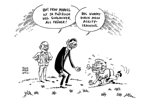 Cartoon: Verschlankung der Kanzlerin (medium) by Schwarwel tagged verschlankung,der,kanzlerin,ist,medienthema,karikatur,schwarwel,boulevardpolitik,verschlankung,der,kanzlerin,ist,medienthema,karikatur,schwarwel,boulevardpolitik