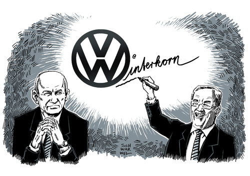 Cartoon: Volkswagen Piech Winterkorn (medium) by Schwarwel tagged vw,altvater,piech,kampf,position,volkswagen,chef,karikatur,schwarwel,vw,altvater,piech,kampf,position,volkswagen,chef,karikatur,schwarwel