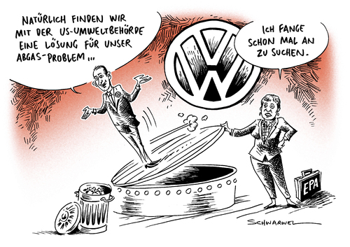 Cartoon: VW Abgasskandal in USA (medium) by Schwarwel tagged schwarwel,karikatur,nichols,chefin,epa,diess,chef,usa,us,kfz,auto,umweltzerstörung,umwelt,krise,skandal,abgas,abgasskandal,volkswagen,vw,vw,volkswagen,abgasskandal,abgas,skandal,krise,umwelt,umweltzerstörung,auto,kfz,us,usa,chef,diess,epa,chefin,nichols,karikatur,schwarwel