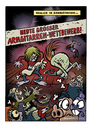 Cartoon: Armgitarren-Wettbewerb (small) by Schwarwel tagged schwarwel cartoon witz lustig arm gitarre wettbewerb musik zombie kreatur angst schweinevogel iron doof