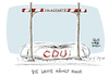 Cartoon: CDU Parteitag in Hamburg Wahl (small) by Schwarwel tagged merkel,cdu,parteivorsitz,wahl,spahn,merz,annegret,kramp,karrenbauer,wahlen,parteivorsitzende,parteichef,parteichefin,parteien,christlich,sozial,parteitag,hamburg,politik,politiker,politikerin,deutschland,cartoon,karikatur,schwarwel