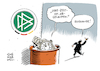 Cartoon: DFB Präsident Grindel Rücktritt (small) by Schwarwel tagged dfb,deutscher,fußball,bund,fussball,tor,spieler,mannschaft,rücktritt,nationalspieler,fifa,uefa,dfl,cartoon,karikatur,schwarwel
