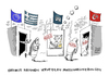 Cartoon: Flüchtlingsabkommen EU Türkei (small) by Schwarwel tagged flüchtlingsabkommen,eu,türkei,europäische,union,un,kritik,massenabschiebung,geflüchtete,flüchtlinge,flüchtlingspolitik,asyl,asylsuchende,abschiebung,karikatur,schwarwel