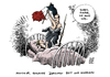 Cartoon: Hollande Bett Karriere (small) by Schwarwel tagged frankreichs,premier,hollande,zwischen,neuem,reformwillen,und,privatleben,karikatur,schwarwel