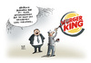 Cartoon: Lebensmittelsicherheit (small) by Schwarwel tagged lebensmittelsicherheit,lebensmittel,nahrung,essen,burger,king,ekel,filiale,karikatur,schwarwel